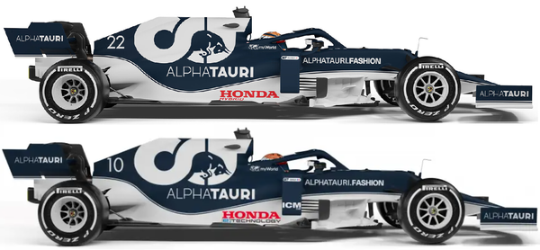 アルファタウリ・ホンダAT02、Honda HYBRIDをHonda e:TECHNOLOGYのロゴマークに変更:新しいパワーユニットブランド