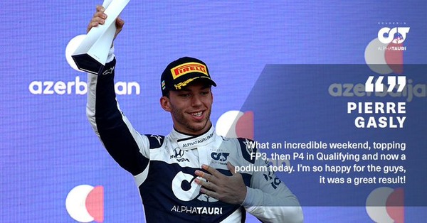 ピエール・ガスリー(アルファタウリ・ホンダ)2021年F1アゼルバイジャンGP決勝コメント