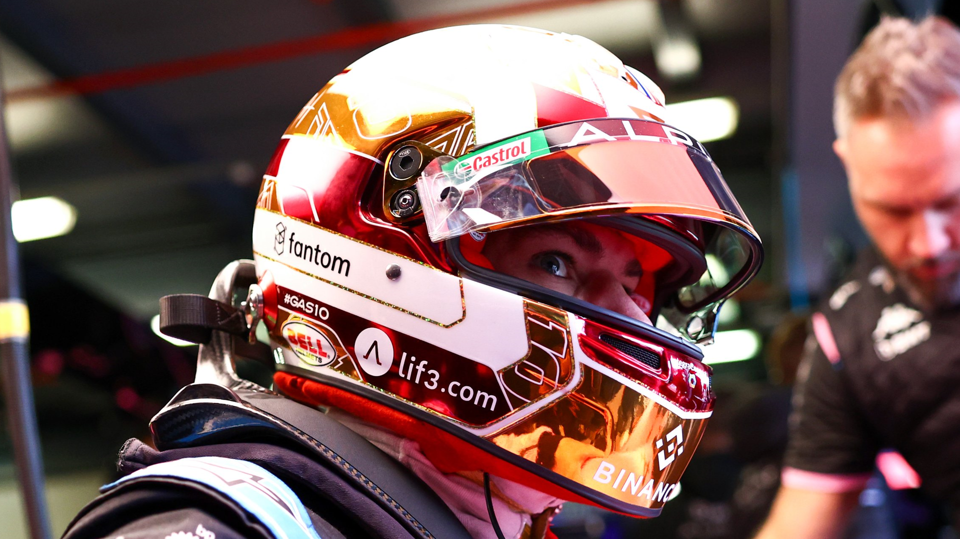 ピエール・ガスリー 2023年F1ヘルメット写真 : F1通信jp