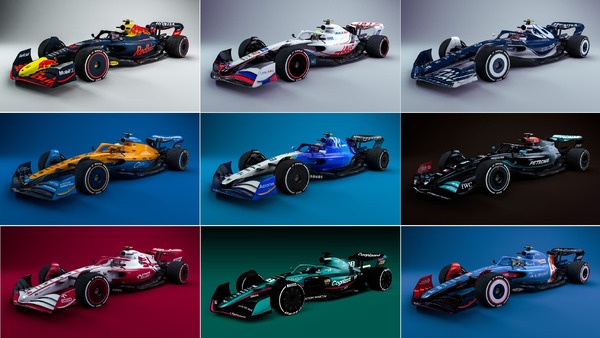 2022年F1マシンに描かれた各チームの2021年カラーリング