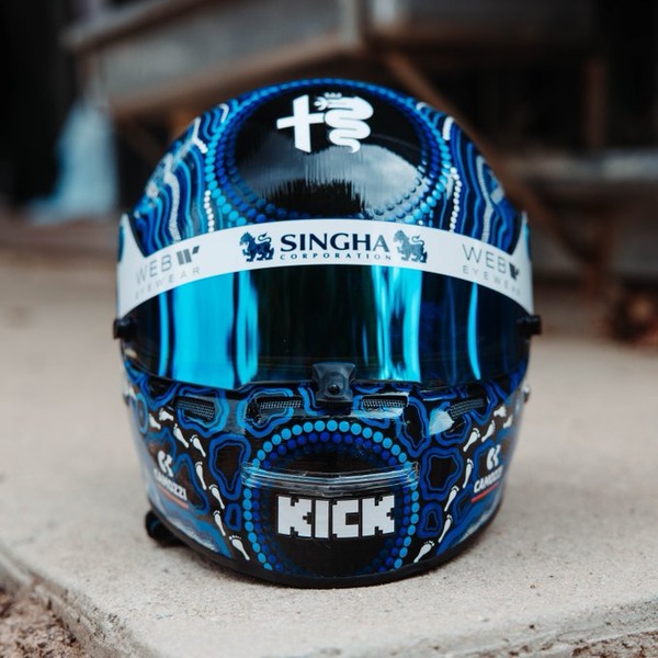 バルテリ・ボッタスのヘルメット：2023年F1オーストラリアGP仕様（Stilo（スティーロ）製ヘルメット）