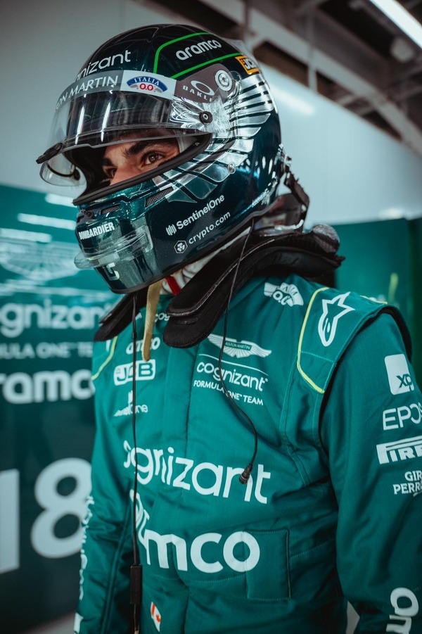 ランス・ストロールの2023年F1ヘルメット Stilo(スティーロ)製ヘルメット