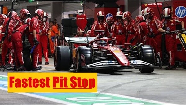 2025年F1アブダビGP 最速ピットストップはフェラーリ（シャルル・ルクレール）