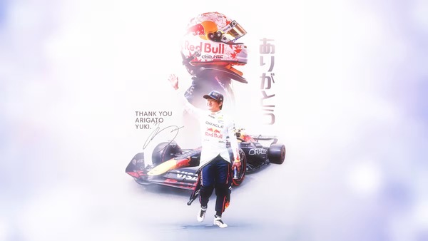 角田裕毅、ありがとう：レッドブルレーシング