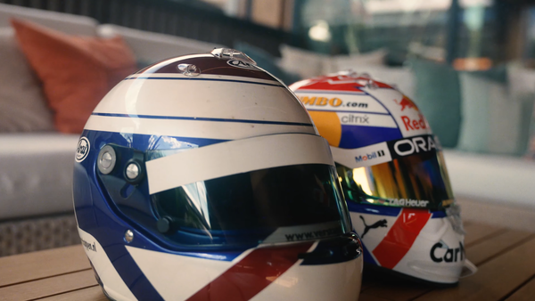マックス・フェルスタッペン(レッドブル)2022年F1オランダGP用のヘルメット・デザイン