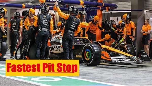 2024年F1シンガポールGP 最速ピットストップ:マクラーレンがトップ