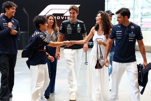 アレックス・アルボン、角田裕毅、ジョージ・ラッセル、カルロス・サインツJr.：映画「F1／エフワン」モナコ試写会、2025年F1モナコGP