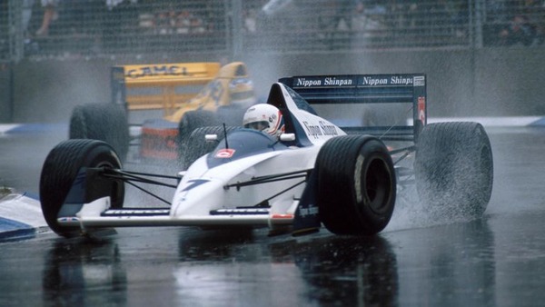 1989年F1オーストラリアGP（アデレード）：ドライバーたちは皆、水浸しのサーキットに不満を感じていた。