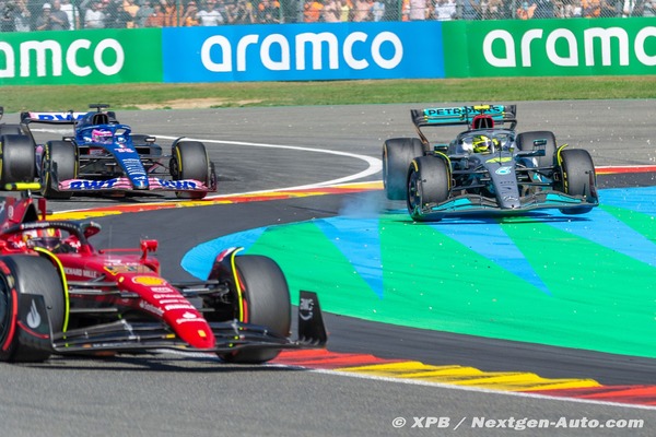 ハミルトンとアロンソが接触してハミルトンが宙を舞う:2022年F1ベルギーGP