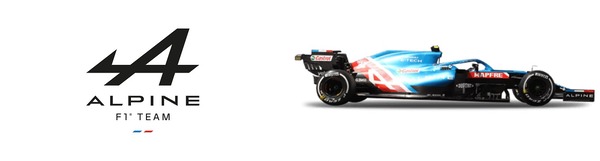 アルピーヌF1チーム・ロゴとアルピーヌA521