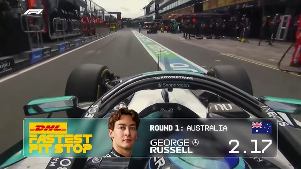 2026年F1オーストラリアGP、最速ピットストップはメルセデス(ラッセル)
