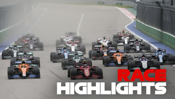 2021年F1ロシアGP 決勝ハイライト
