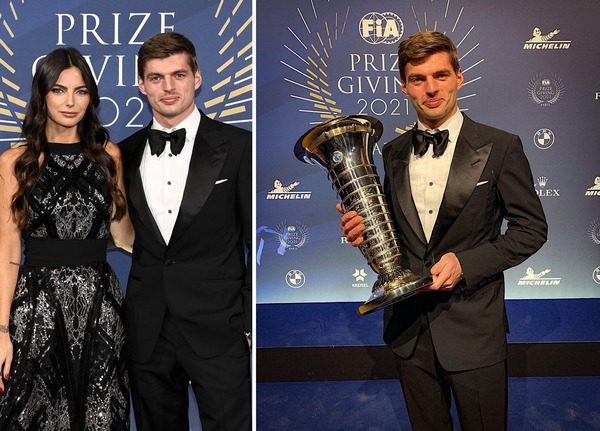 ケリー・ピケとマックス・フェルスタッペン：2021年FIA表彰式