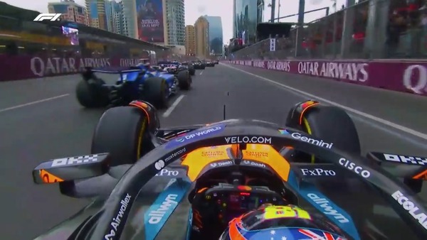 ピアストリはハンドル操作でミスを犯し、レーススタートでグリッド最下位に後退した：2025年F1アゼルバイジャンGP