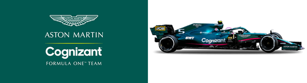 アストンマーティンF1チーム・ロゴとアストンマーティンAMR21