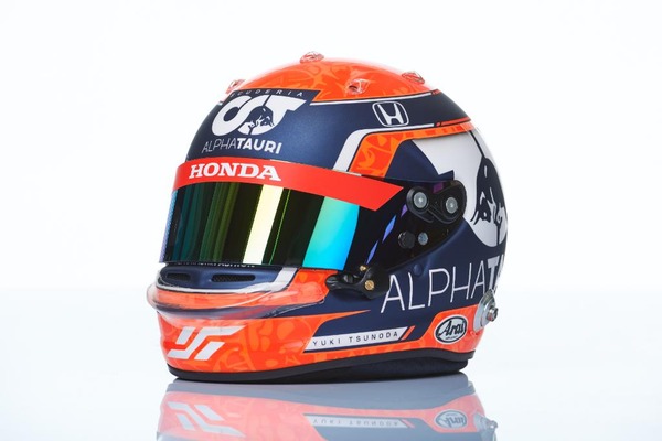 角田裕毅（アルファタウリ・ホンダ）2021年F1ヘルメット