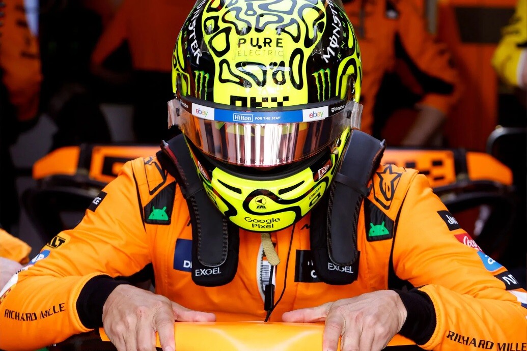 ランド・ノリス 2025年 マイアミGP マクラーレン ヘルメット 1/2 F1 ランド・ノリス 2025年 マイアミGP マクラーレン ヘルメット by BELL 1