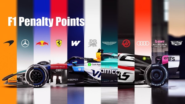 F1ペナルティポイント：F1ドライバーのペナルティポイント