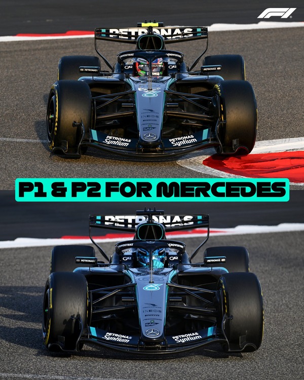 メルセデスが1位2位：2026年F1プレシーズンテスト2月13日