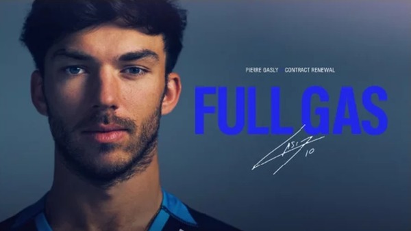 ピエール・ガスリー、アルピーヌと複数年契約延長：チーム公式発表