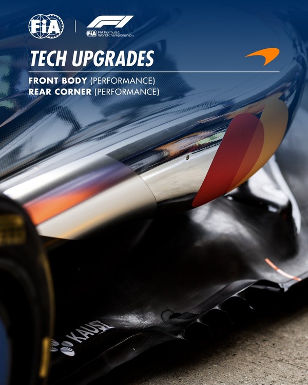 マクラーレンMCL39のアップグレード：2025年F1イギリスGP