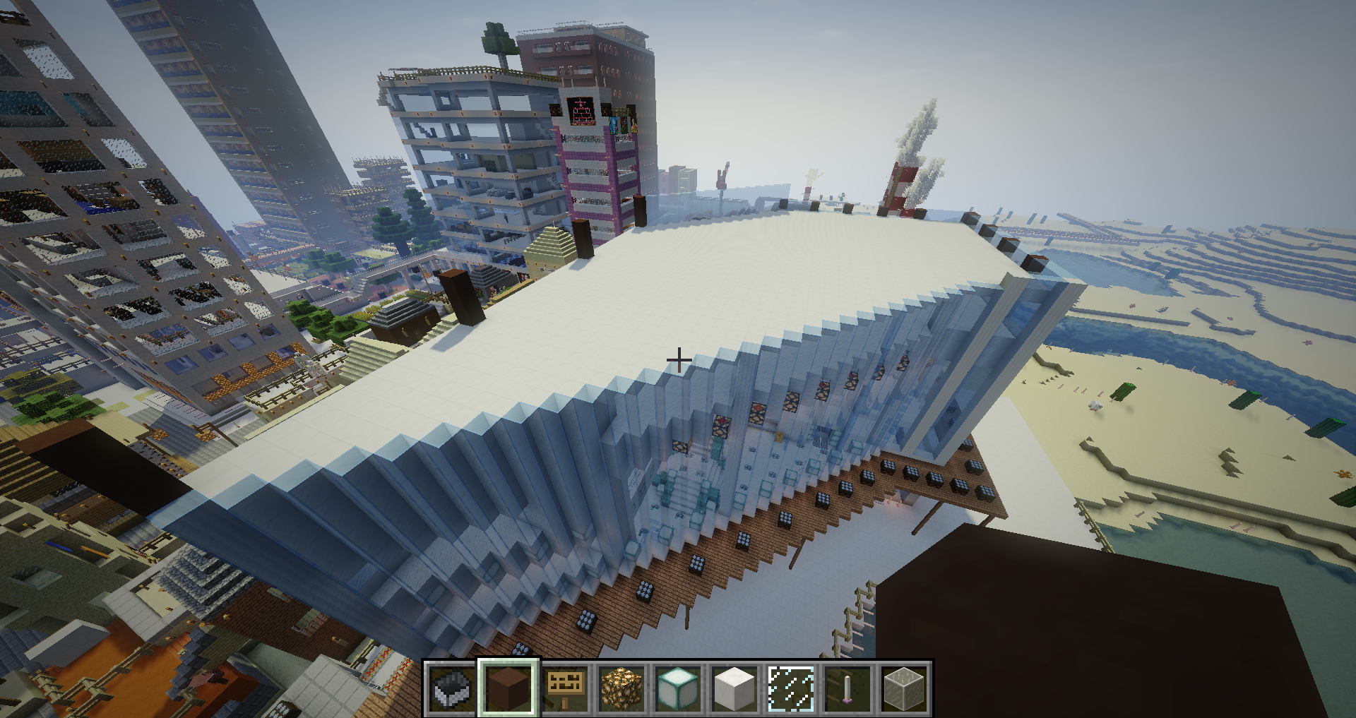 高層ビル マンション の4階から5階までの基礎工事 Minecraft建築部のラプターのblog