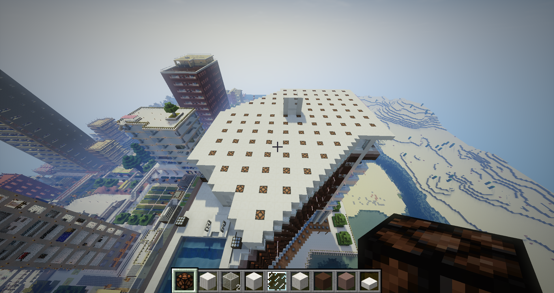 店舗複合型高層マンション11階から17階まで Minecraft建築部のラプターのblog