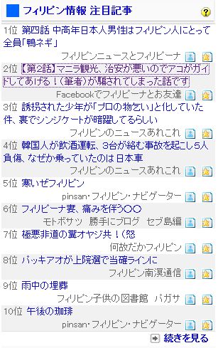 フィリピン情報注目記事ランキング マニラ観光151218