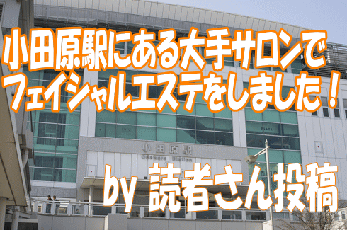 小田原駅チカの大手サロンで毛穴ケアをしました フェイシャルエステ 目指せ美人肌 小田原駅チカの大手サロンで毛穴ケアをしました フェイシャルエステ 目指せ美人肌