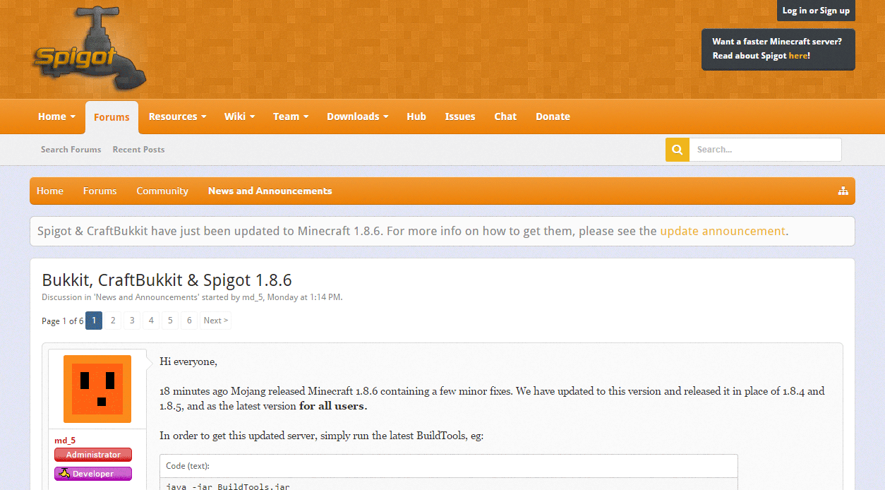 サーバー Bukkit Spigot 1 8 7アップデート Wikiを見てもワカラナイ人のためのminecraft サーバー Bukkit Spigot 1 8 7アップデート Wikiを見てもワカラナイ人のためのminecraft