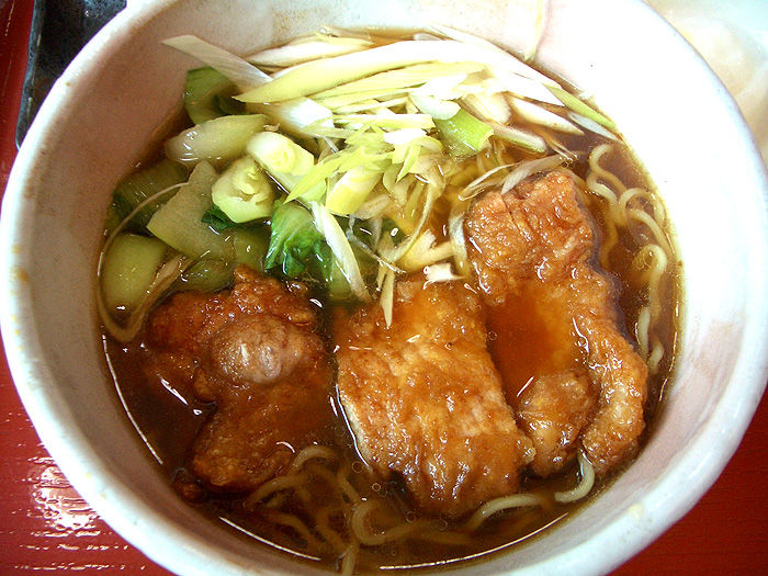 排骨麺（パーコー麺） 上野原カントリーのランチ : マイホーム