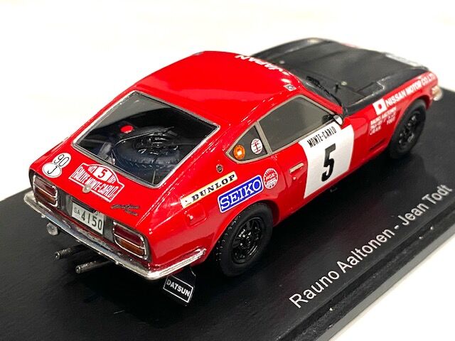 Modellino Spark S6280 Datsun 240Z #5 Rally Monte Carlo 1972, Scala 1/43, Rauno Aaltonen