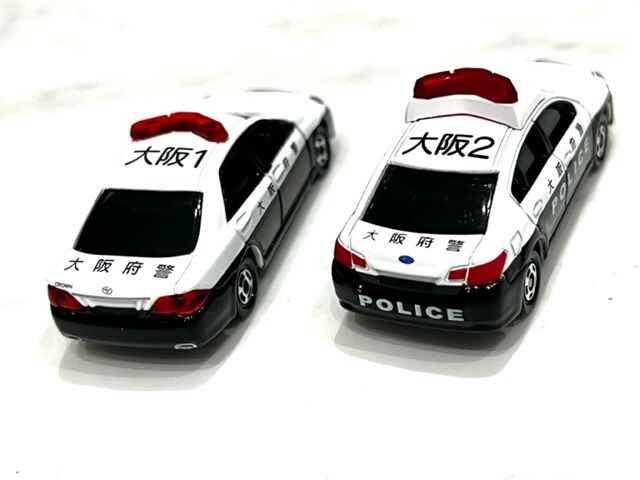 トミカ　大阪府警　レガシィB4/クラウンアスリート　大阪府警パトロールカーセット 大阪府警察職員互助会特注 スバル レガシィB4 パトロールカー