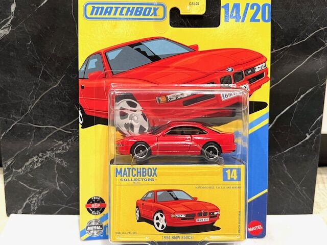 MATCHBOX 1994 BMW 850CSi ミニカー 新品未使用品 1994 BMW 850CSi Red