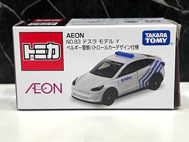イオンオリジナルトミカ No.83 テスラ モデルY ベルギー警察パトロール