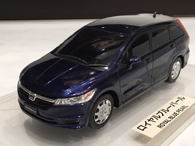 送料込HONDA ストリームRSZミニカー カラーサンプル ナイトホークブラック HONDA ストリーム ナイトホークブラックパール カラーサンプル ホンダ