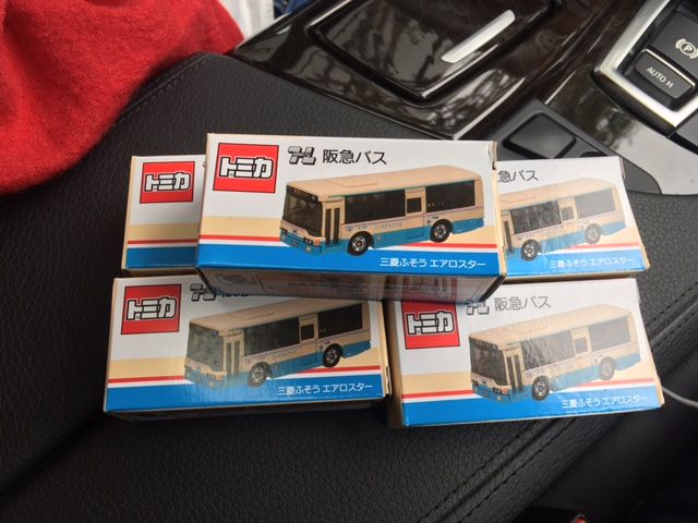 トミカ 阪急バス 三菱ふそうエアロスター　新品2台セット Bus Mika is really nice☆Hankyu Bus Mitsubishi Fuso Aero