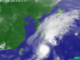 台風22号10月8日17時現在