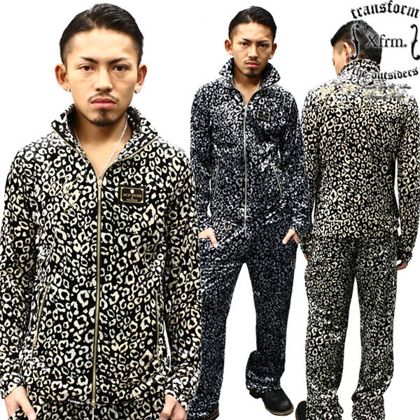 平成 お兄系 Xfrm トランスフォーム 豹柄 レオパード Vネック ロンＴ A82005】お兄/Xfrm/トランスフォーム/GLOSS LEOPARD ジャージ