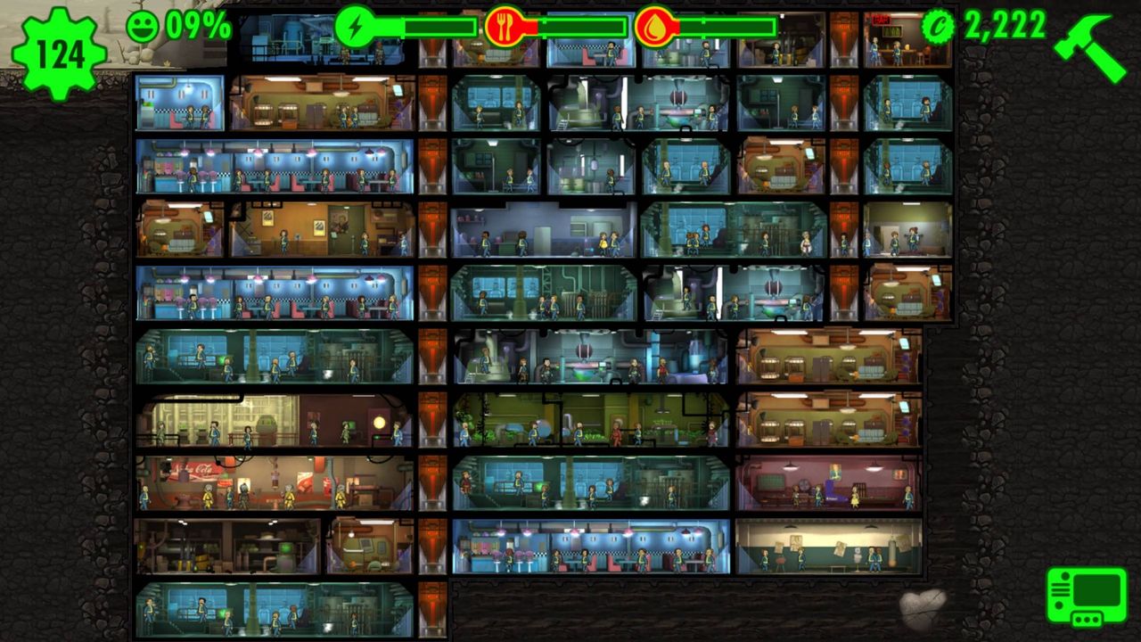 Fallout Shelter ちなみにシェルターはこんな感じ Fallout Shelter攻略まとめ速報