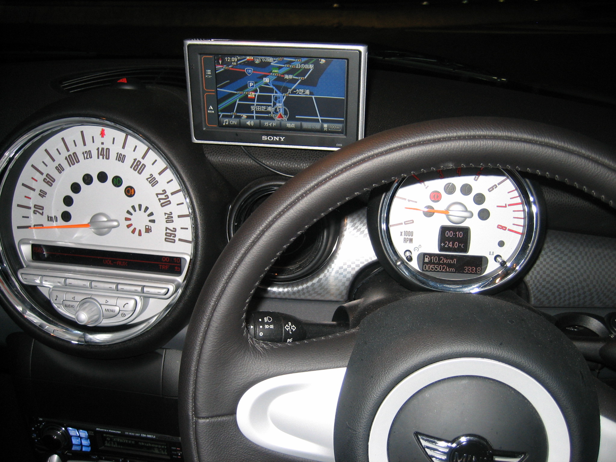 ﾎﾟｰﾀﾌﾞﾙﾅﾋﾞｹﾞｰｼｮﾝ取付 Mini Cooper S Clubman Sony Nav U Nv U3 Fanytech Gallery