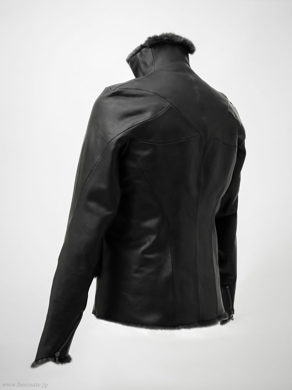 FASCINATE - DEVOA New Arrival Jacket Calf Leather × Rex Rabbit