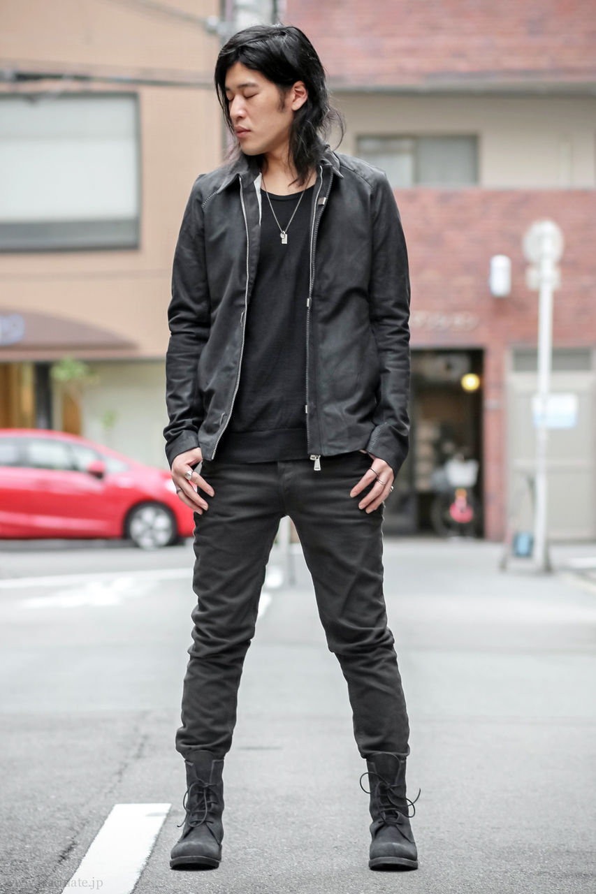 10sei0otto Leather Jacket Styling All Black : FASCINATE STAFF BLOG