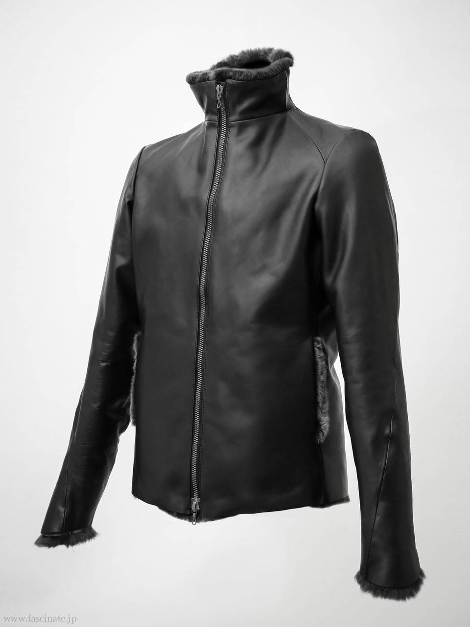 FASCINATE - DEVOA New Arrival Jacket Calf Leather × Rex Rabbit