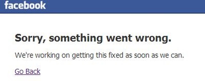 フェイスブックエラー