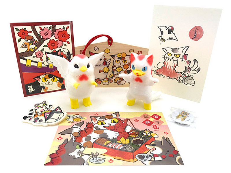 1月2日発売 小夏屋お楽しみセット2017 ネゴラとピゴラのソフビ