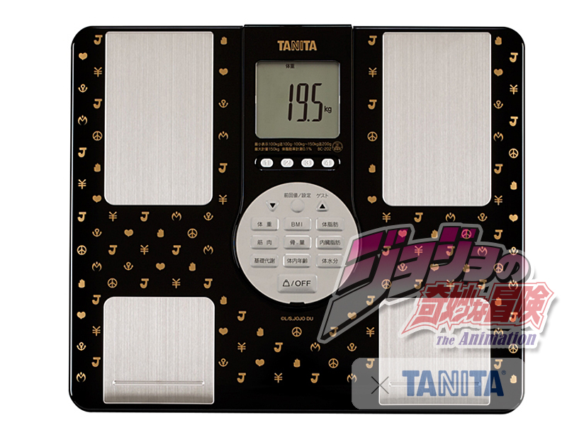 ジョジョ仕様のコラボ体重計 タニタ × ジョジョの奇妙な冒険