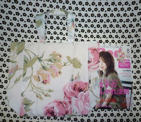 Inred 8月号 X ローラ アシュレイ花柄ビッグトート ファッションマグ Inred 8月号 X ローラ アシュレイ花柄ビッグトート ファッションマグ