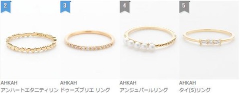 アーカー AHKAH リング｜ジャルダンリング