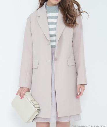 ティティー アンド コーの美優着用のジョーゼットチェスターコート